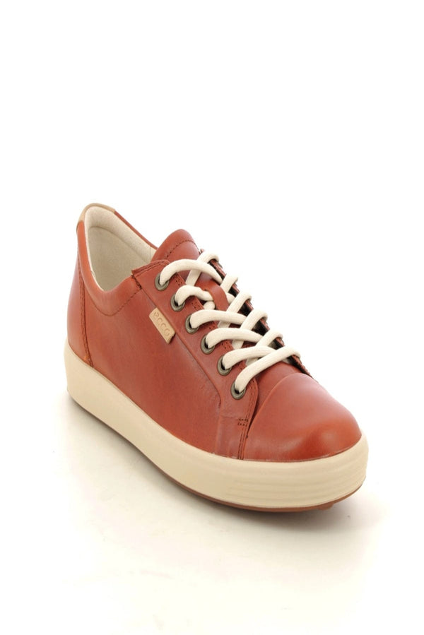 Ecco Womens Soft 7 Sneaker - Cognac